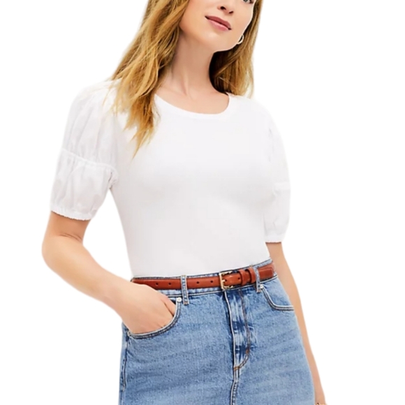 Loft Puff Sleeves Top - Picture 1 of 13